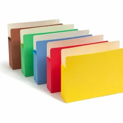 Smead® Color File Pockets, 3 1/2