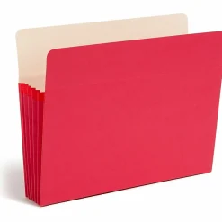 Smead® Color File Pockets, Letter Size, 5 1/4