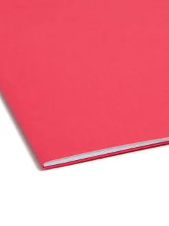 Smead® Color Reinforced Tab Fastener Folders, Letter Size, Assorted Colors, Pack Of 50