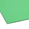 Smead® Color Reinforced Tab Fastener Folders, Letter Size, 1/3 Cut, Green, Pack Of 50