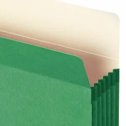 Smead® Color Top-Tab File Pockets, Letter Size, 5 1/4