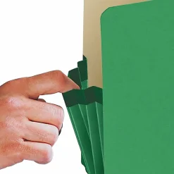 Smead® Color Top-Tab File Pockets, Letter Size, 5 1/4