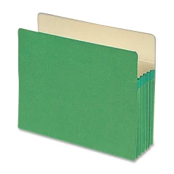Smead® Color Top-Tab File Pockets, Letter Size, 5 1/4