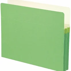 Smead® Color Top-Tab File Pockets, Letter Size, 1 3/4