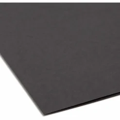 Smead® 1/3-Cut Interior Folders, Letter Size, Black, Box Of 100