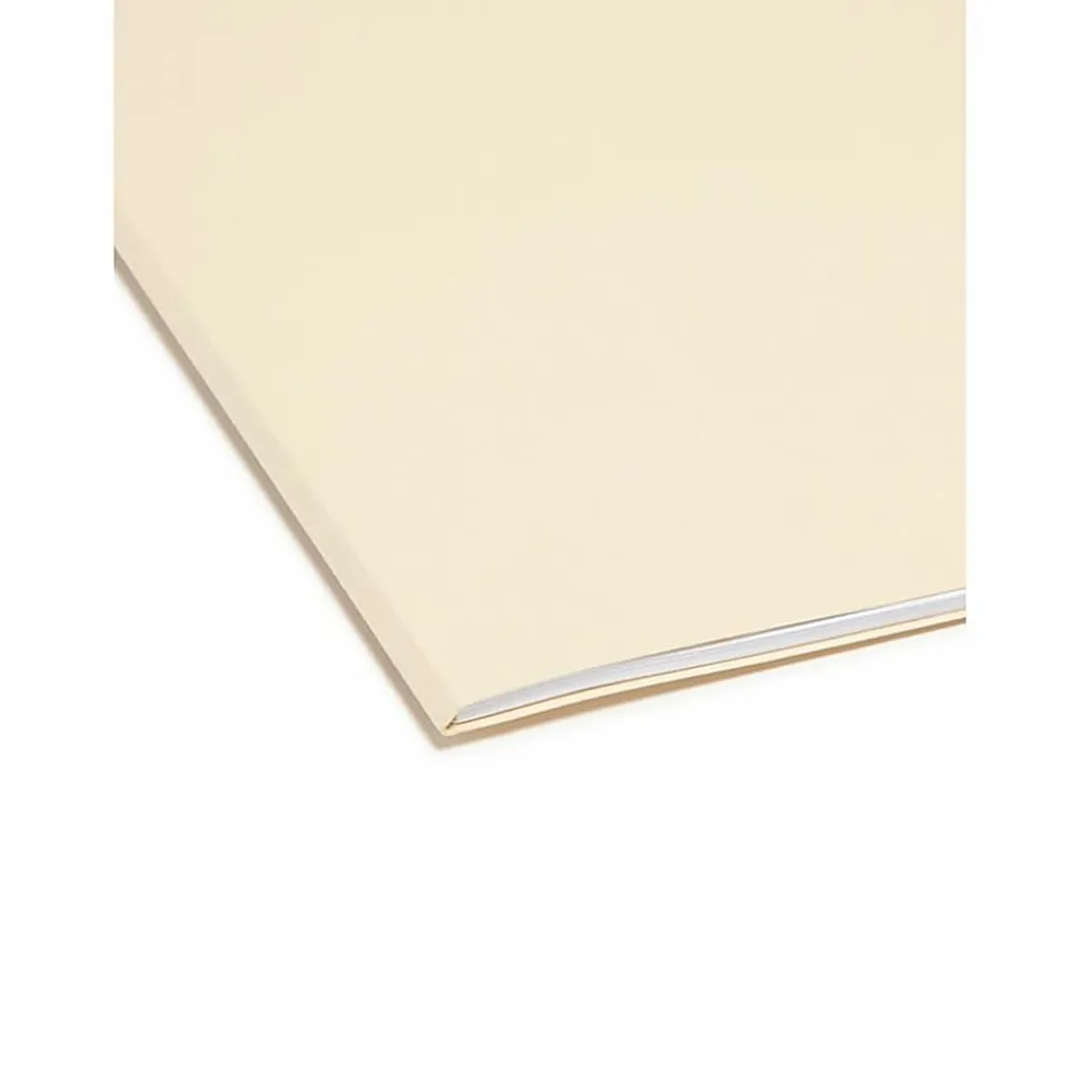 Smead® 1/3-Cut Manila File Folders, Letter Size, 100% Recycled, Manila, Box Of 100