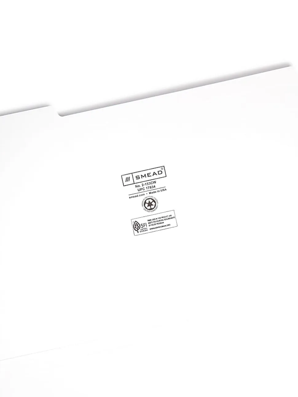 Smead® 1/3-Cut 2-Ply Color File Folders, Legal Size, White, Box Of 100