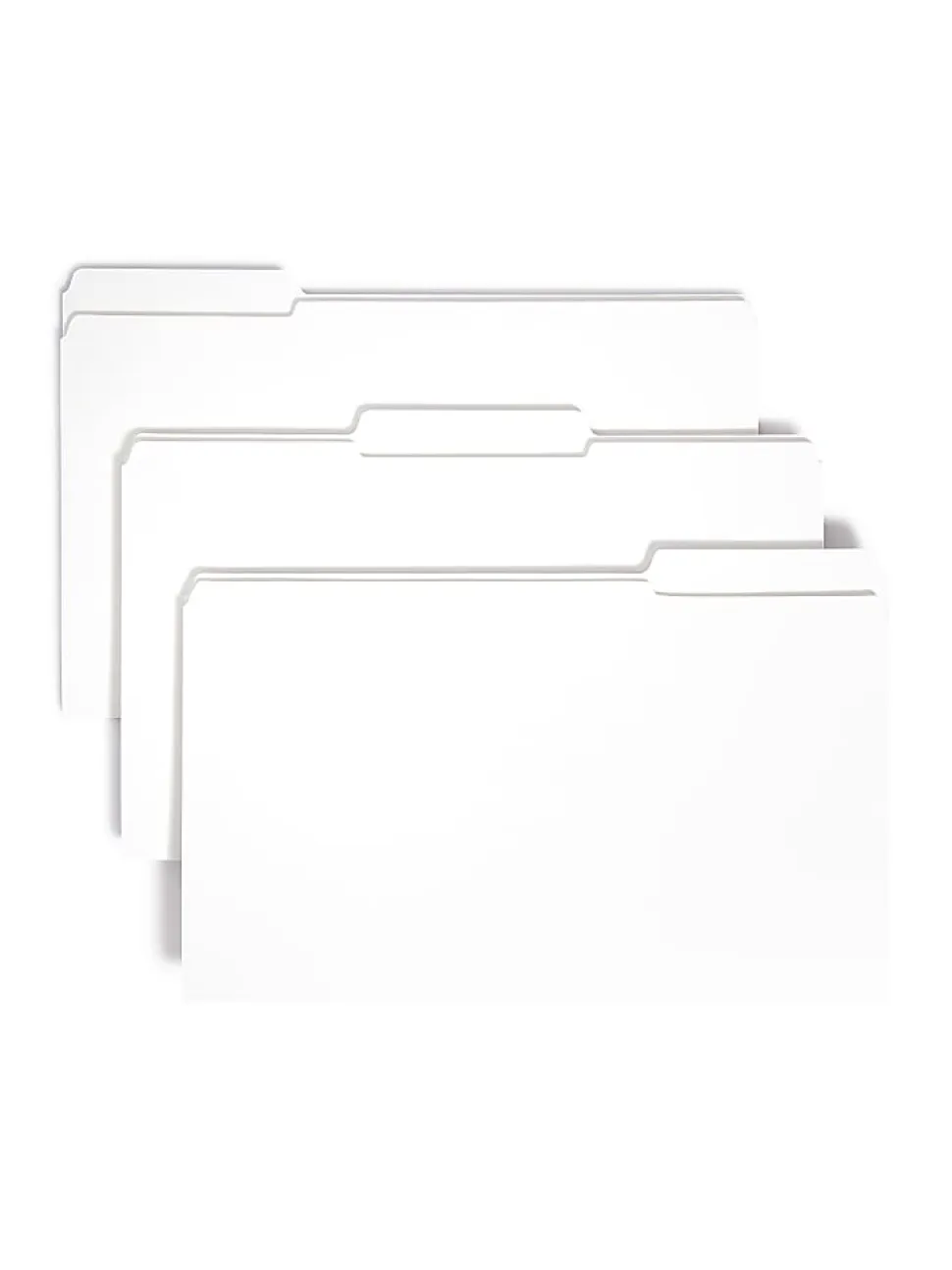Smead® 1/3-Cut 2-Ply Color File Folders, Legal Size, White, Box Of 100
