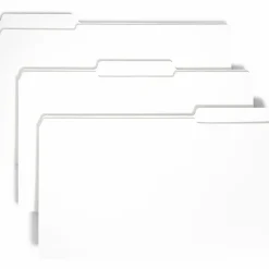 Smead® 1/3-Cut 2-Ply Color File Folders, Legal Size, White, Box Of 100