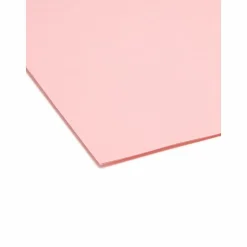 Smead® 1/3-Cut 2-Ply Color File Folders, Legal Size, Pink, Box Of 100