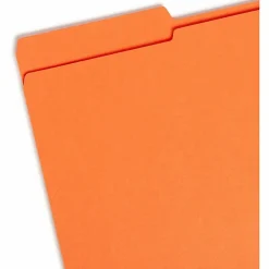 Smead® 1/3-Cut 2-Ply Color File Folders, Legal Size, Orange, Box Of 100