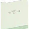 Smead® 1/3-Cut Pressboard Top-Tab Folders, Letter Size, 100% Recycled, Gray/Green, Box Of 25