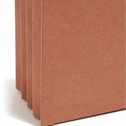 Smead® 2/5-Cut Top-Tab File Pockets, Legal Size, 3 1/2" Expansion, 30% Recycled, Redrope, Box Of 25