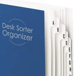 Smead® Desk File/Sorter, A-Z, Letter Size, 35% Recycled, Dark Blue