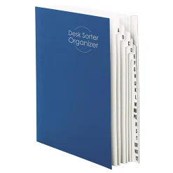 Smead® Desk File/Sorter, A-Z, Letter Size, 35% Recycled, Dark Blue