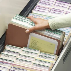 Smead® Easy-Access Top-Tab Tyvek® File Pockets, Legal Size, 3 1/2" Expansion, 30% Recycled, Redrope, Box Of 10