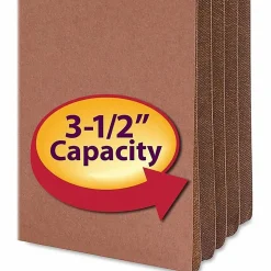 Smead® Easy-Access Top-Tab Tyvek® File Pockets, Legal Size, 3 1/2