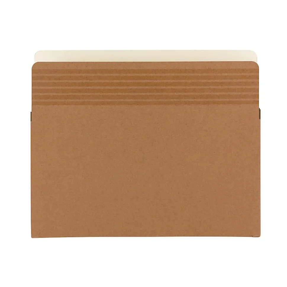 Smead® Easy Grip® Pockets, 3 1/2" Expansion, Letter Size, 30% Recycled, Redrope, Pack Of 25