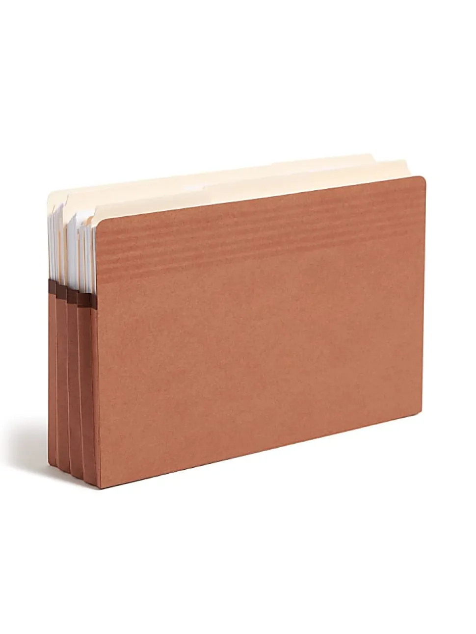Smead® Easy Grip® Pockets, 3 1/2" Expansion, Legal Size, 30% Recycled, Redrope, Pack Of 25