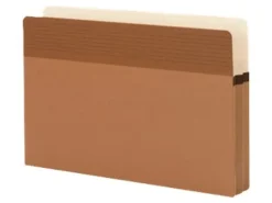 Smead® Easy Grip Pockets Expanding File Folders, Legal Size, 30% Recycled, Redrope, Box Of 25