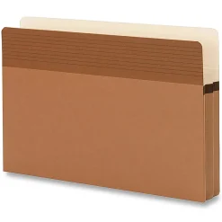 Smead® Easy Grip Pockets Expanding File Folders, Legal Size, 30% Recycled, Redrope, Box Of 25