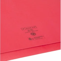 Smead® Elastic Closure Expanding School Wallets, Legal Size, 2" Expansion, Assorted Colors, Pack Of 50