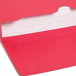 Smead® Elastic Closure Expanding School Wallets, Letter Size, 2" Expansion, Assorted Colors, Pack Of 50