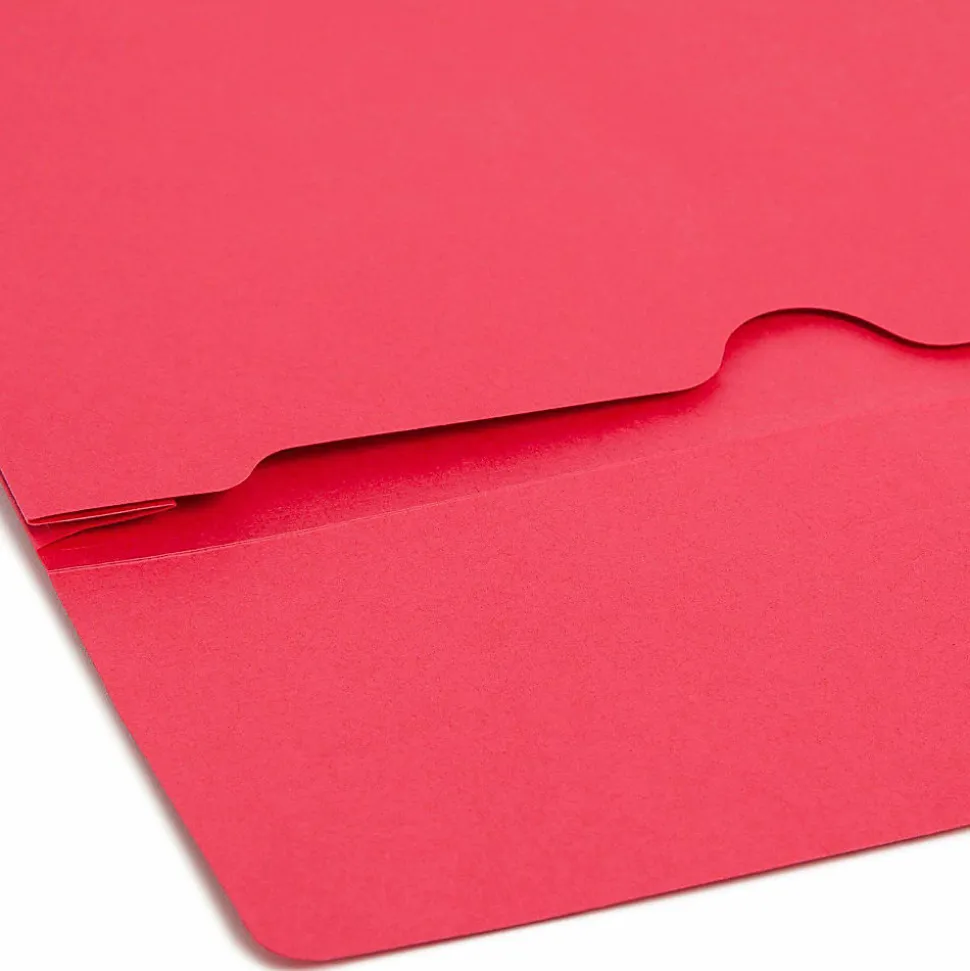 Smead® Elastic Closure Expanding School Wallets, Letter Size, 2" Expansion, Assorted Colors, Pack Of 50