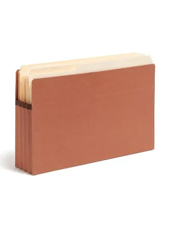 Smead® End-Tab Extra-Wide File Pockets, 3-1/2