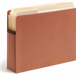 Smead® End-Tab Extra-Wide File Pockets, 3-1/2