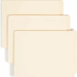 Smead® End-Tab Fastener Folders With Dividers, Letter Size, Manila, Box Of 50 (34220)
