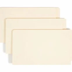 Smead® End-Tab Fastener Folders With SafeSHIELD® Coated Fasteners, 11 Pt., Letter Size, Box Of 50