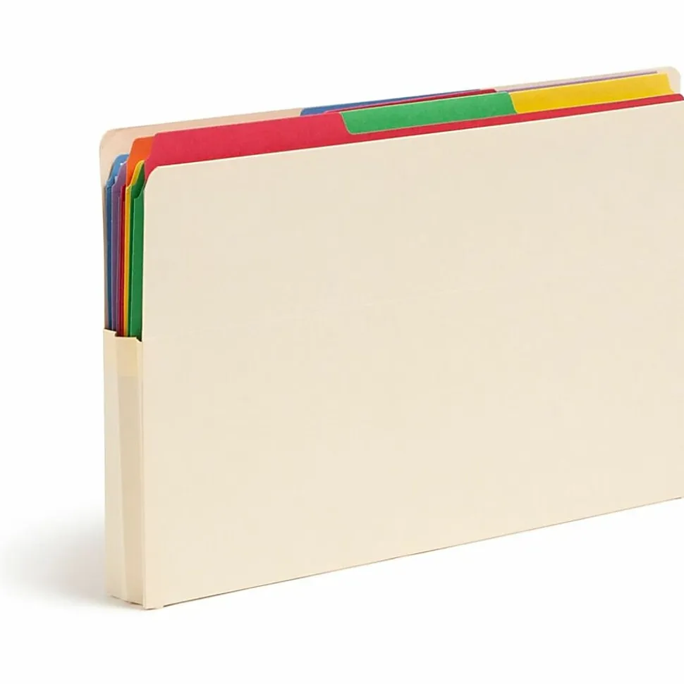 Smead® End-Tab File Pockets , Legal Size (8 1/2" x 14"), 1 3/4" Expansion, Manila, Box Of 25