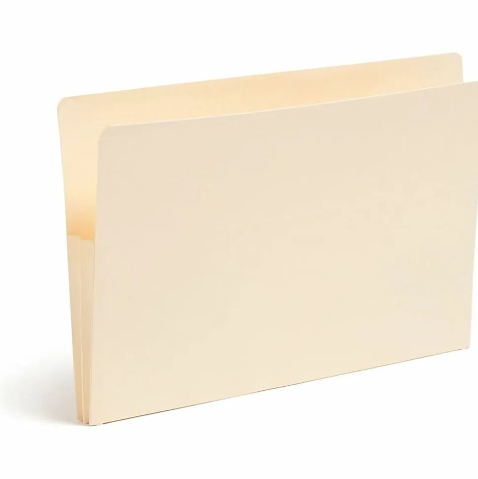 Smead® End-Tab File Pockets , Legal Size (8 1/2" x 14"), 1 3/4" Expansion, Manila, Box Of 25