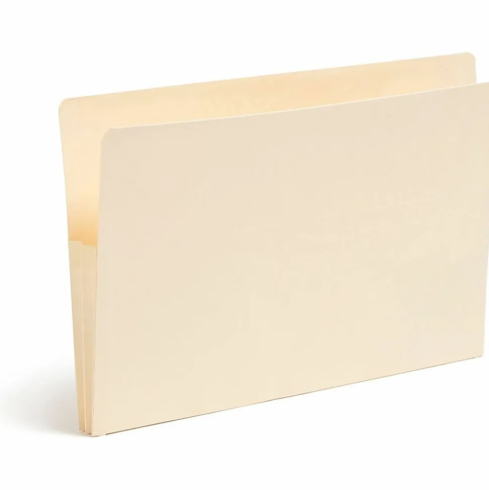 Smead® End-Tab File Pockets , Legal Size (8 1/2" x 14"), 1 3/4" Expansion, Manila, Box Of 25
