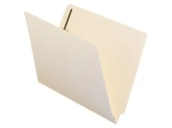 Smead® End-Tab Folders With Fastener, 8 1/2