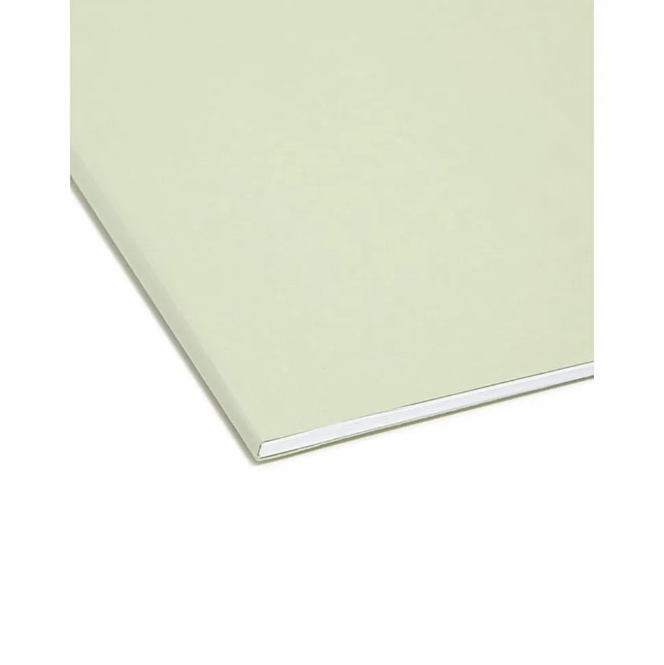Smead® Erasable FasTab® Hanging File Folders, Letter Size, Moss, Box Of 20 Folders