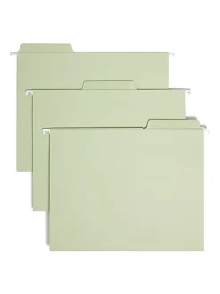 Smead® Erasable FasTab® Hanging File Folders, Letter Size, Moss, Box Of 20 Folders