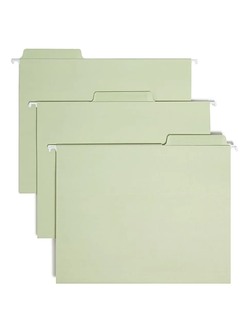 Smead® Erasable FasTab® Hanging File Folders, Letter Size, Moss, Box Of 20 Folders