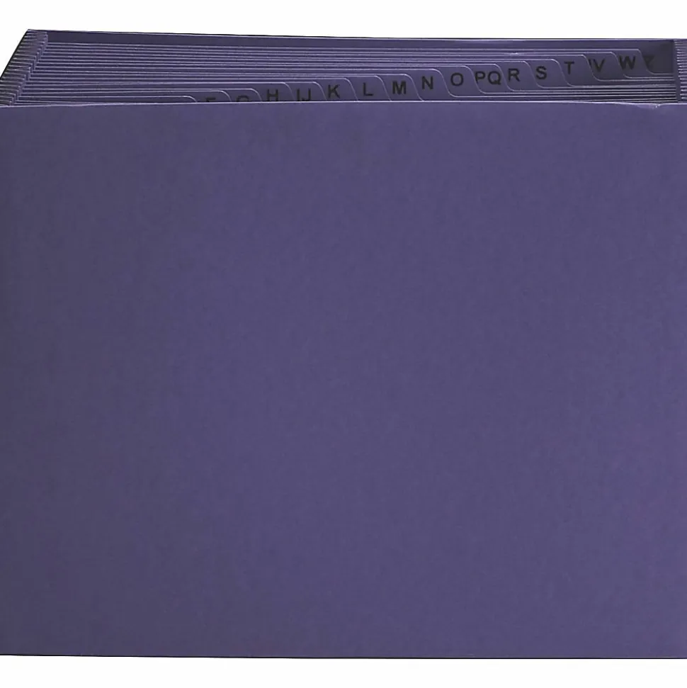 Smead® Expanding A-Z Files Without Flap, Letter Size, 7/8" Expansion, Purple