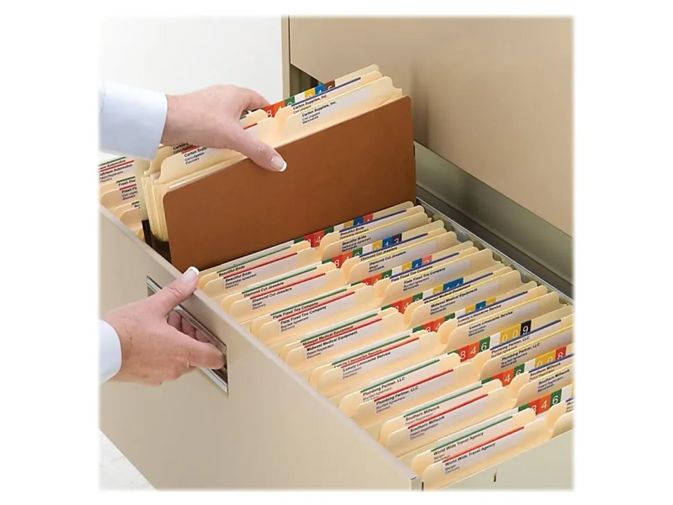 Smead® Expanding File Pockets, 3 1/2" Expansion, Letter Size, 100% Recycled, Redrope, Box Of 25