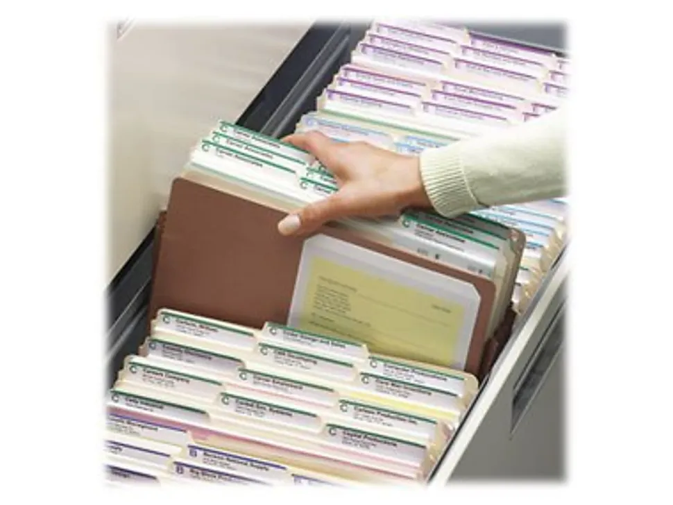 Smead® Expanding File Pocket With Tear Resistant Gusset, Legal Size, 5 1/4" Expansion, 100% Recycled, Redrope, Box Of 10