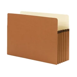 Smead® Expanding File Pocket With Tear Resistant Gusset, Legal Size, 5 1/4