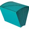 Smead® Expanding File With 21 Pockets, 7/8" Expansion, Letter Size, Teal