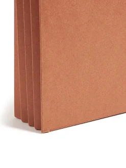 Smead® Expanding Wallet, 3 1/2" Expansion, 10" x 15", 30% Recycled, Redrope