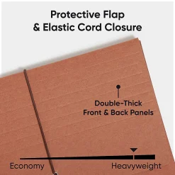 Smead®  Expanding Wallet, 5 1/4" Expansion, Letter Size, 9 1/2" x 11 3/4", 30% Recycled, Redrope