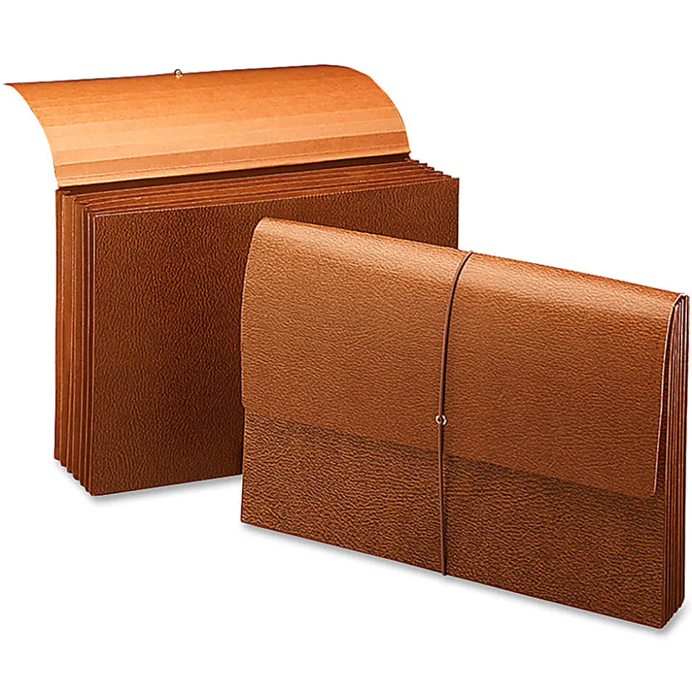 Smead® Expanding Wallet, Legal Size, 5 1/4" Expansion, 30% Recycled, Redrope