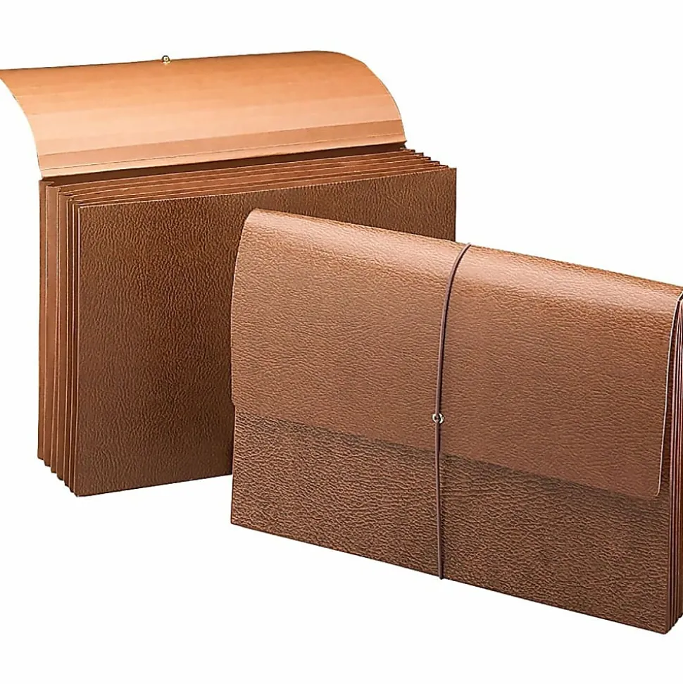 Smead® Expanding Wallet, Legal Size, 5 1/4" Expansion, 30% Recycled, Redrope