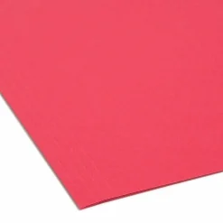 Smead® FasTab® Hanging File Folders, Letter Size, Red, Box Of 20
