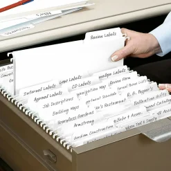 Smead® FasTab Hanging File Folders, Letter Size, White, Box Of 20 Folders